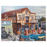 Great Looking Framed Signed Numbered CROSSROADS Artist Proof Print by Ken Zylla