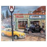 Great Looking Framed Signed Numbered CROSSROADS Artist Proof Print by Ken Zylla