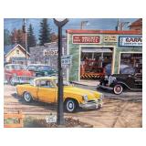 Great Looking Framed Signed Numbered CROSSROADS Artist Proof Print by Ken Zylla