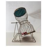 Very Cool Vintage CHUCK A LUCK Dice Cage Game w/LARGE Dice