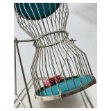 Very Cool Vintage CHUCK A LUCK Dice Cage Game w/LARGE Dice