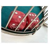 Very Cool Vintage CHUCK A LUCK Dice Cage Game w/LARGE Dice
