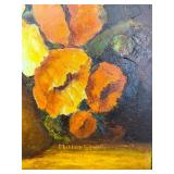 Very Nice Large Vintage Oil on Canvas Still Life Painting by Miller Smith