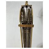 Vintage Brass Fireplace Folding Shell Screen