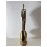 Vintage Brass Fireplace Folding Shell Screen