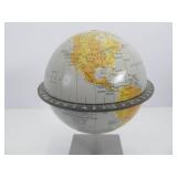 Vintage Tin Litho Musical Globe Coin Bank