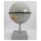 Vintage Tin Litho Musical Globe Coin Bank