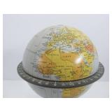 Vintage Tin Litho Musical Globe Coin Bank