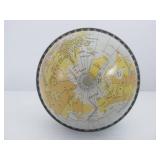 Vintage Tin Litho Musical Globe Coin Bank