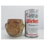 Vintage Stoneware Pottery Monkey Mug