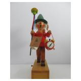 Excellent Wooden Holzkunst Christian Ulbricht German Musical Smoker Doll