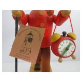 Excellent Wooden Holzkunst Christian Ulbricht German Musical Smoker Doll