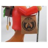 Excellent Wooden Holzkunst Christian Ulbricht German Musical Smoker Doll