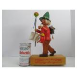 Excellent Wooden Holzkunst Christian Ulbricht German Musical Smoker Doll