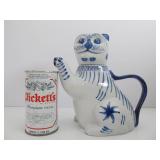 Vintage Cheshire Cat Ceramic Teapot