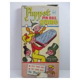 Vintage MARX "Pop-a-Puppet" Bagatelle Game in Original Box
