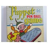Vintage MARX "Pop-a-Puppet" Bagatelle Game in Original Box