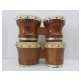 2 Sets of Animal Hide Lap Drums