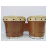 2 Sets of Animal Hide Lap Drums