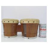 2 Sets of Animal Hide Lap Drums