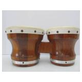 2 Sets of Animal Hide Lap Drums