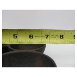 Early Antique Cast Iron Muffin Pan w/Gate Mark