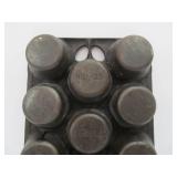 2 Vintage GRISWOLD & Wagner Cast Iron Muffin Pans