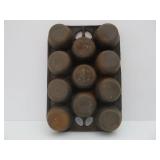 2 Vintage GRISWOLD & Wagner Cast Iron Muffin Pans