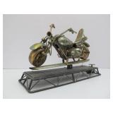 Retro Metal Musical Motorcycle Sculpture