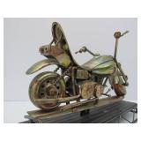 Retro Metal Musical Motorcycle Sculpture