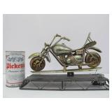 Retro Metal Musical Motorcycle Sculpture