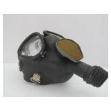 Original 1942 Gas Mask w/Original Canvas Bag & Chemical Smoke Canister - Davis Emergency Equipment Co.