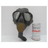 Original 1942 Gas Mask w/Original Canvas Bag & Chemical Smoke Canister - Davis Emergency Equipment Co.