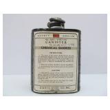 Original 1942 Gas Mask w/Original Canvas Bag & Chemical Smoke Canister - Davis Emergency Equipment Co.