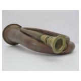 2 Old Vintage/Antique Copper Bugles