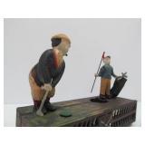 Antique Style Cast Iron Mechanical Bank #1 - Golfers