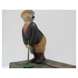 Antique Style Cast Iron Mechanical Bank #1 - Golfers