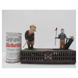Antique Style Cast Iron Mechanical Bank #1 - Golfers
