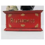 Antique Style Cast Iron Mechanical Bank #3 - Reaganomics
