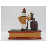 Antique Style Cast Iron Mechanical Bank #4 - Trick Dog