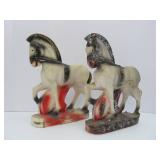 2 Larger Vintage Chalkware 1930