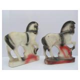 2 Larger Vintage Chalkware 1930