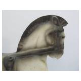 2 Larger Vintage Chalkware 1930