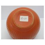 Group of Vintage Orange & Yellow Stoneware Mixing Bowls