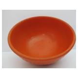 Group of Vintage Orange & Yellow Stoneware Mixing Bowls