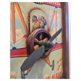 Vintage Style Wooden Nautical "Fantastic Flying Services" Airplane Sign