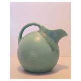 Very Nicely Glazed RUM RILL Art Pottery Green Pitcher
