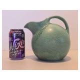 Very Nicely Glazed RUM RILL Art Pottery Green Pitcher