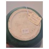 Very Nicely Glazed RUM RILL Art Pottery Green Pitcher