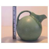 Very Nicely Glazed RUM RILL Art Pottery Green Pitcher